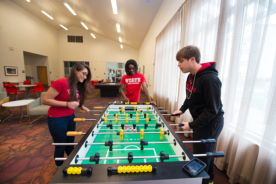 Rec room Cardinal Court Community Center.