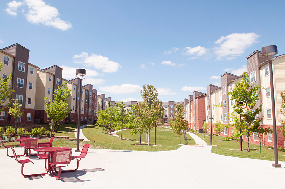 Exterior view of Cardinal Court.